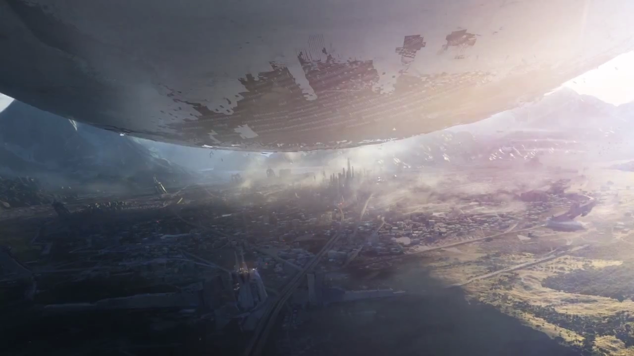 Bits appear to either be falling off the Traveler, or perhaps have been removed by humanity for expansion and construction of the Last City. Either that, or what we are seeing here is battle damage from the ancient conflict. Some pieces appear suspended above the earth without visible means of support.